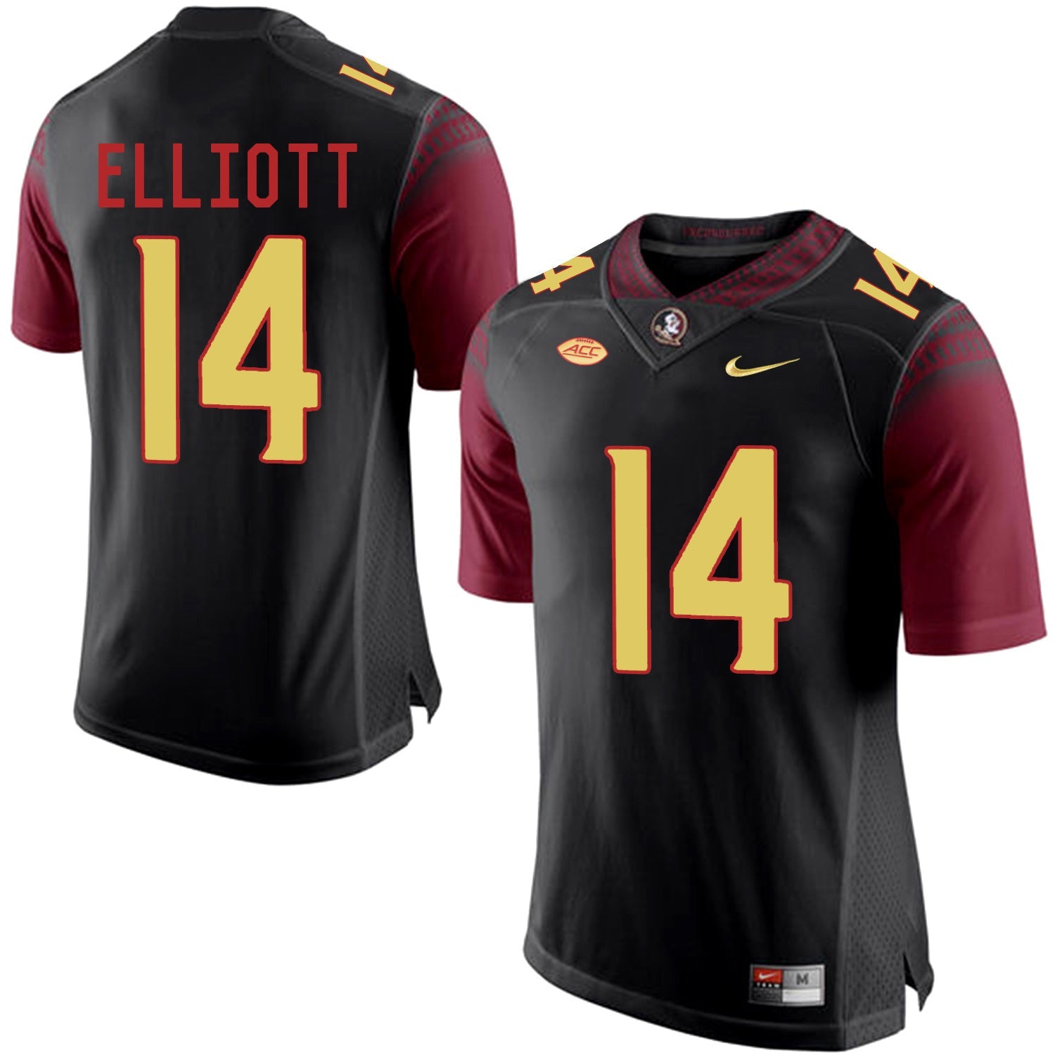 Javien Elliott 14 Black College Football Jersey football jersey product view 1