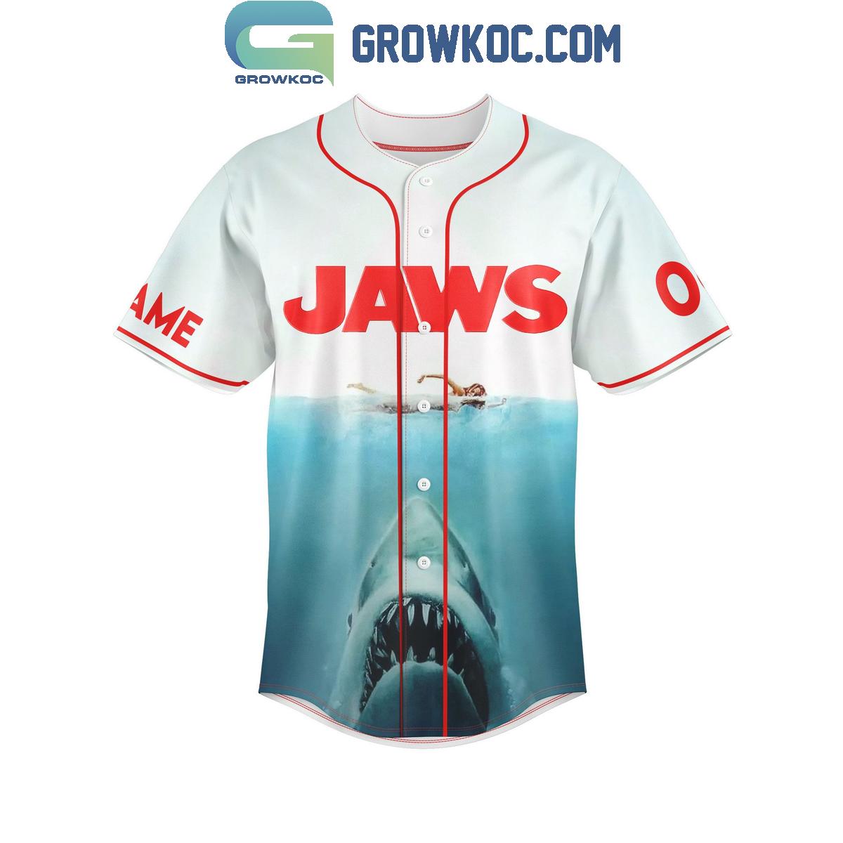 Jaws You’re Gonna Need A Bigget Boat Baseball Jersey baseball jersey product view 2