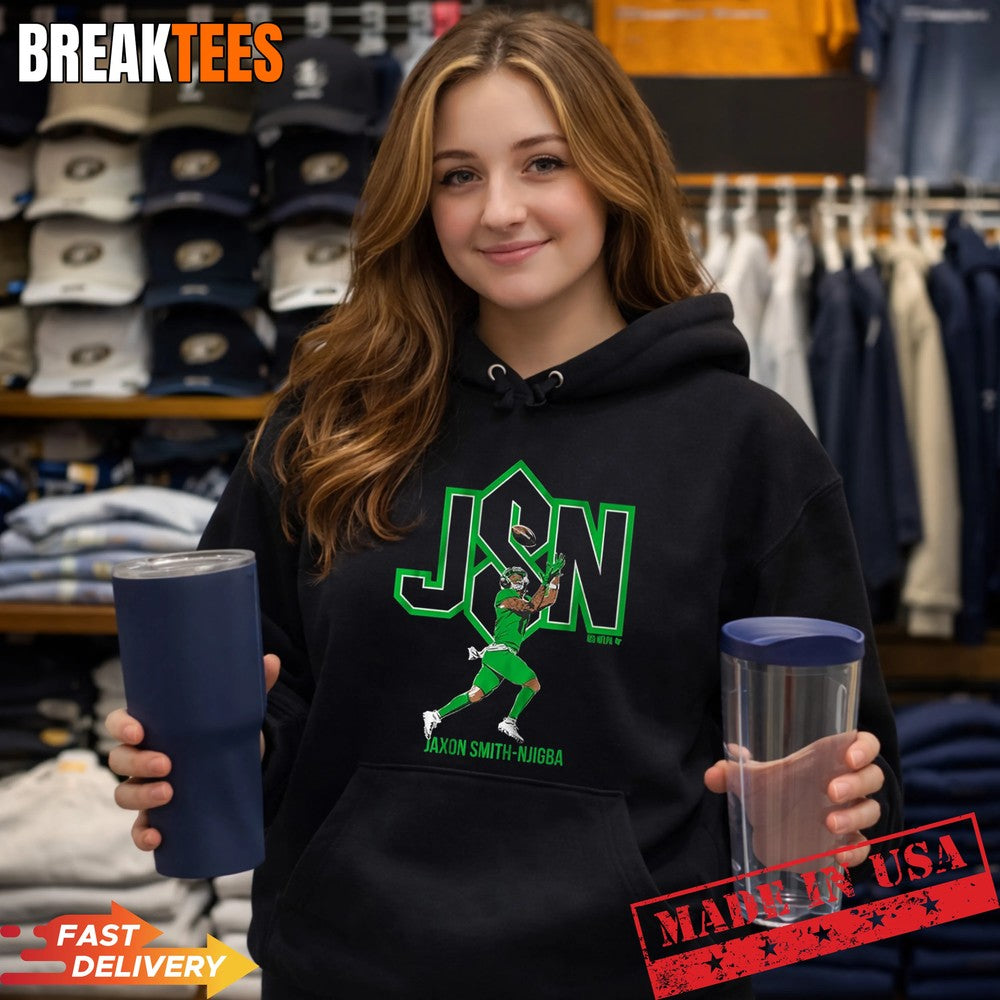 Jaxon Smith-Njigba JSN Football Catch Graphic - Adult & Kids T-Shirts, Sweatshirts & Hoodies apparel design preview 4