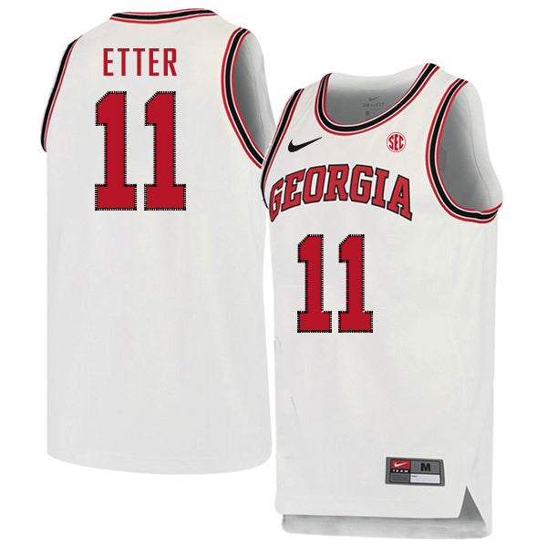 Jaxon Etter 11 Crew Neck White College Football Jersey football jersey product view 1