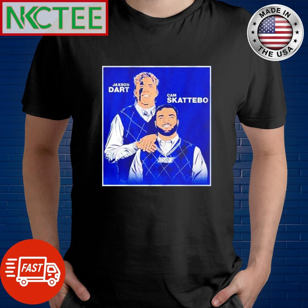Jaxson Dart and Cam Skattebo Family Portrait shirt Unisex T-shirt, Sweatshirt, Hoodie, Long Sleeve Tee - T-Shirt, Sweatshirt, Hoodie