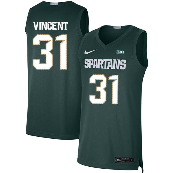 Jay Vincent 31 Green College Football Jersey football jersey product view 1