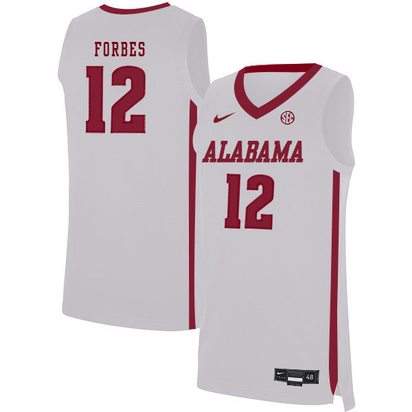 Jaylen Forbes 12 White College Football Jersey football jersey product view 1