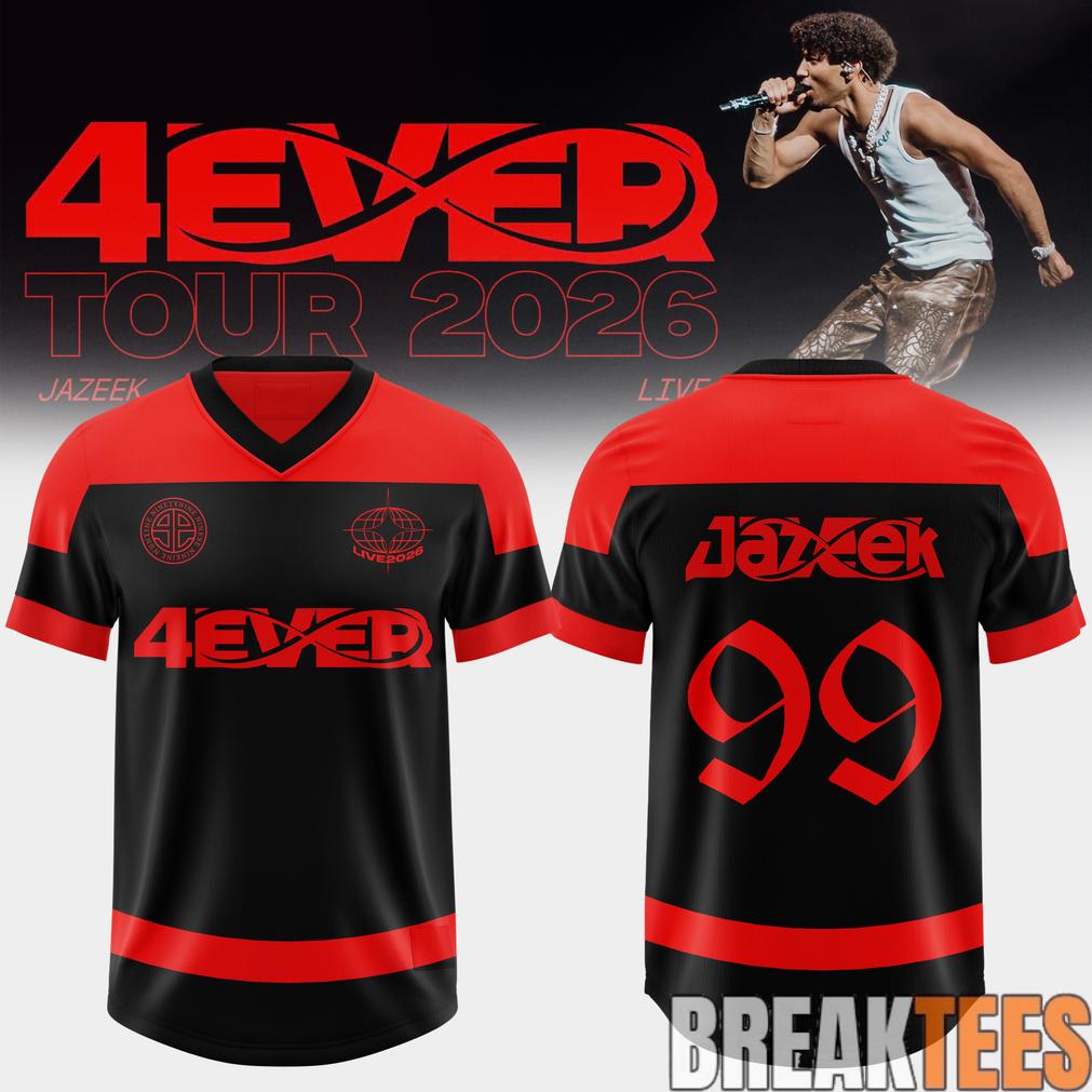 Jazeek 4EVER Tour 2026 Special Football Jersey Unisex T-shirt, Sweatshirt, Hoodie, Long Sleeve Tee - T-Shirt, Sweatshirt, Hoodie