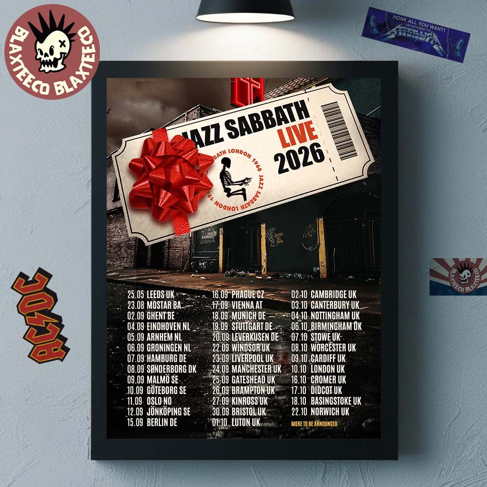 Jazz Sabbath Live 2026 UK And Europe Schedule Dates Home Decor Poster Canvas Unisex T-shirt, Sweatshirt, Hoodie, Long Sleeve Tee - T-Shirt, Sweatshirt, Hoodie