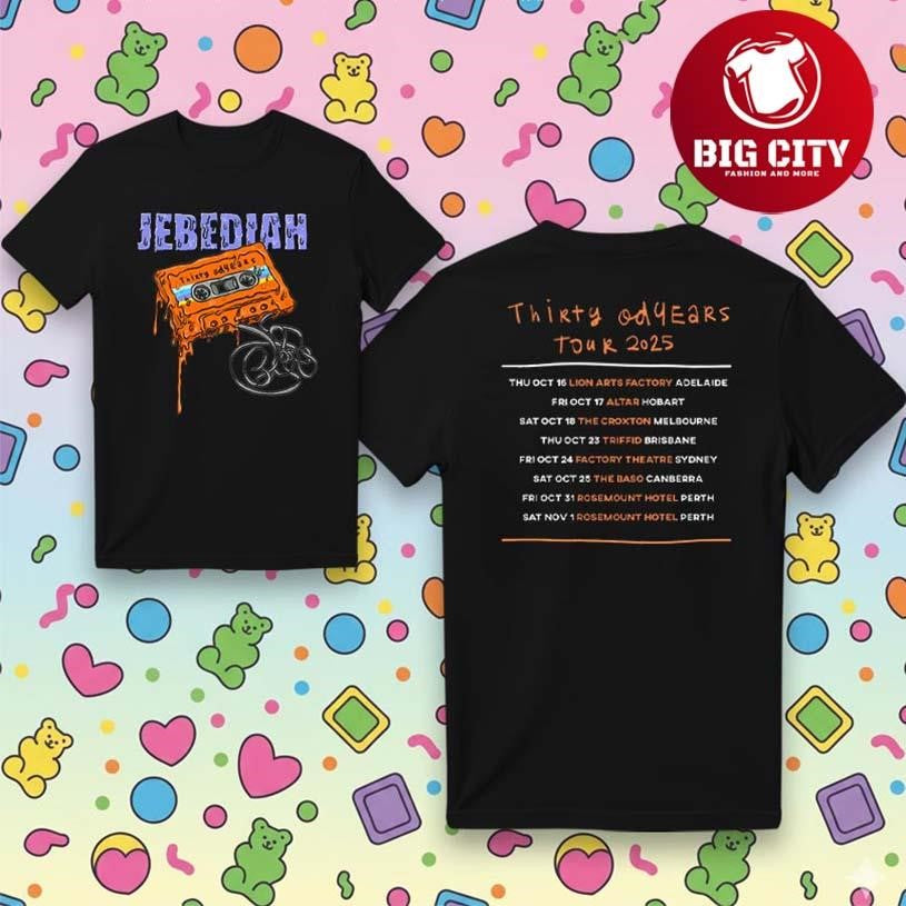 Jebediah Cassette Tour Two Sided Shirt Unisex T-shirt, Sweatshirt, Hoodie, Long Sleeve Tee - T-Shirt, Sweatshirt, Hoodie