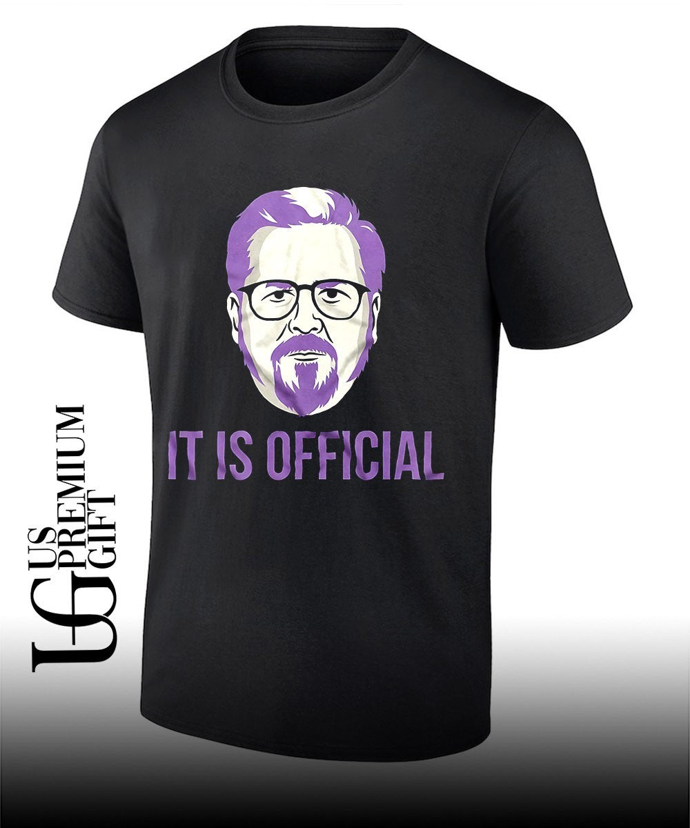 Jeff Waldorf It is official shirt Unisex T-shirt, Sweatshirt, Hoodie, Long Sleeve Tee - T-Shirt, Sweatshirt, Hoodie