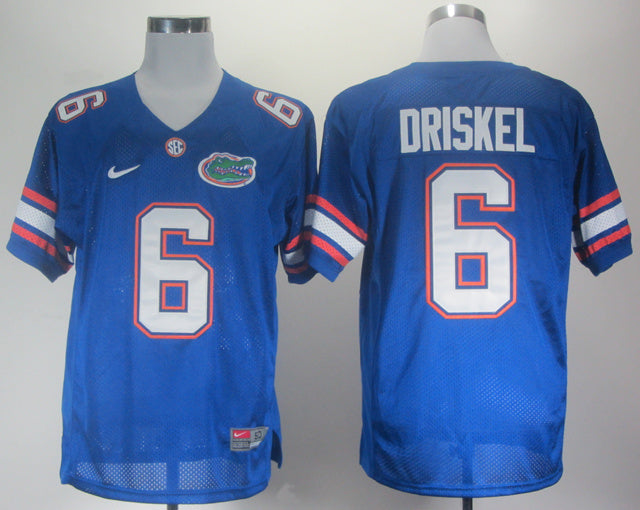 Jeff Driskel 6 Blue College Football Jersey football jersey product view 1