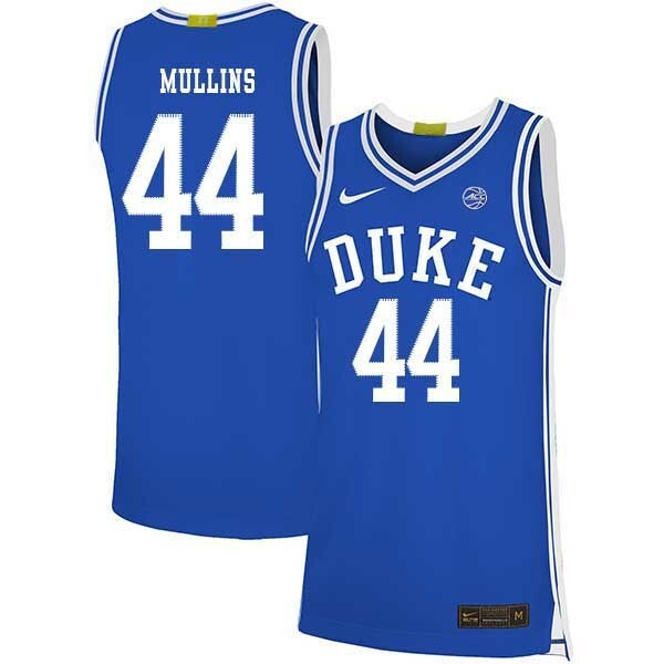Jeff Mullins 44 Blue College Football Jersey football jersey product view 1