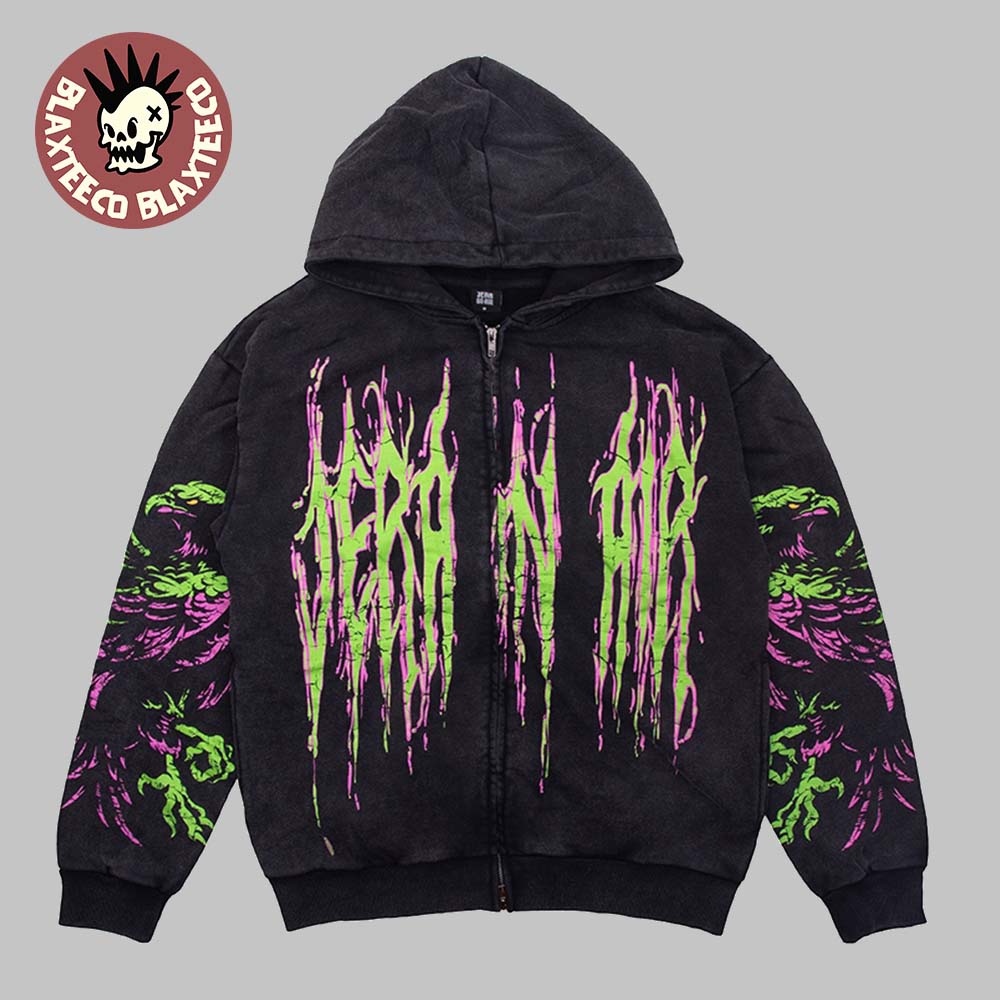 Jera On Air 2026 Festival Merch In Ysselsteyn Netherlands On June 25 26 27 2026 Big Punk Logo Zip Up Hoodie - T-Shirt, Sweatshirt, Hoodie