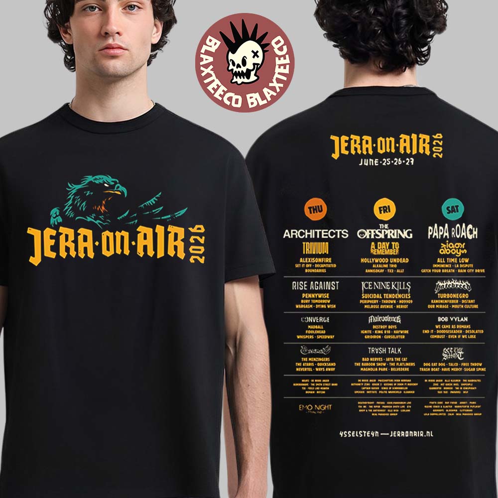 Jera On Air 2026 Festival Merch In Ysselsteyn Netherlands On June 25 26 27 2026 Lineup T-Shirt - T-Shirt, Sweatshirt, Hoodie
