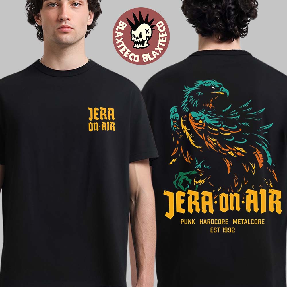 Jera On Air 2026 Festival Merch In Ysselsteyn Netherlands On June 25 26 27 2026 Logo With Big Eagle T-Shirt - T-Shirt, Sweatshirt, Hoodie