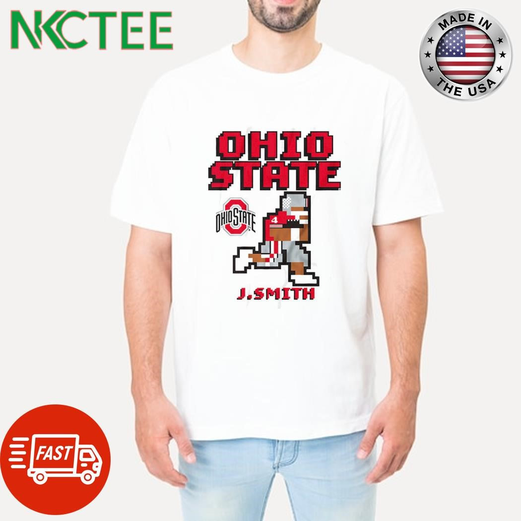 Jeremiah Smith Ohio State Football retro baller pixel shirt Unisex T-shirt, Sweatshirt, Hoodie, Long Sleeve Tee - T-Shirt, Sweatshirt, Hoodie