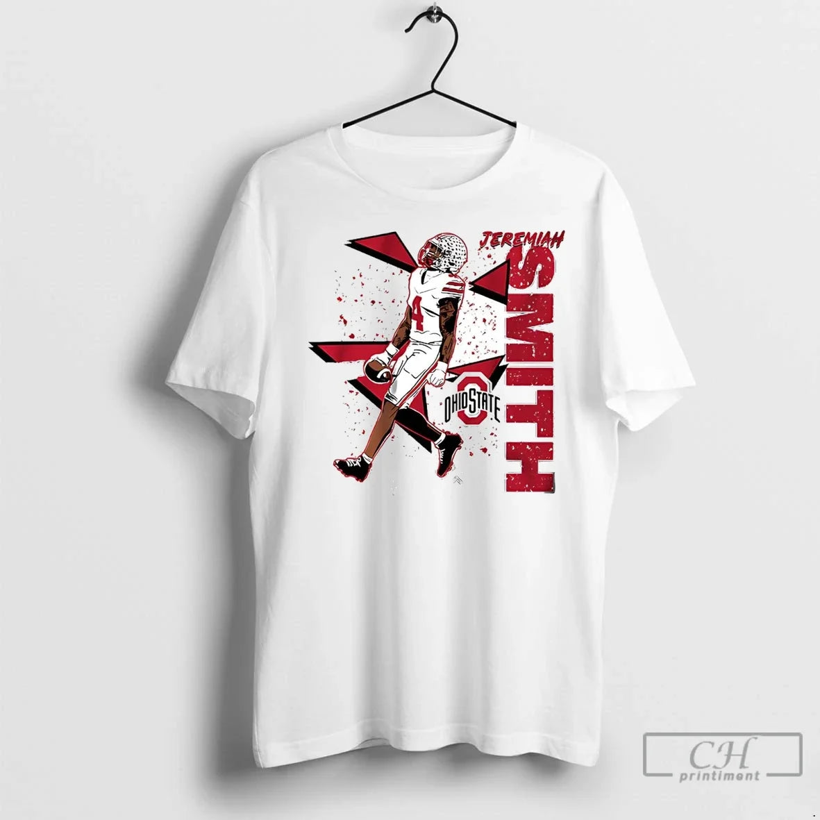 Jeremiah Smith Shout 90s Style Ohio State Football T Shirts Unisex T-shirt, Sweatshirt, Hoodie, Long Sleeve Tee - T-Shirt, Sweatshirt, Hoodie