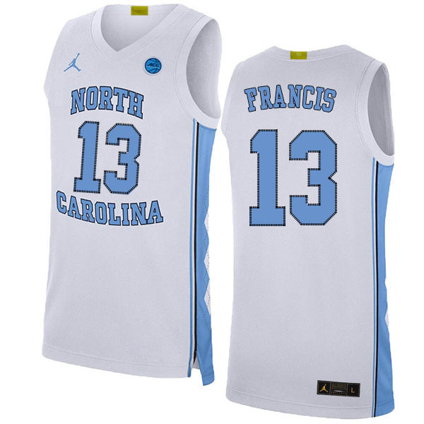 Jeremiah Francis 13 White College Football Jersey football jersey product view 1