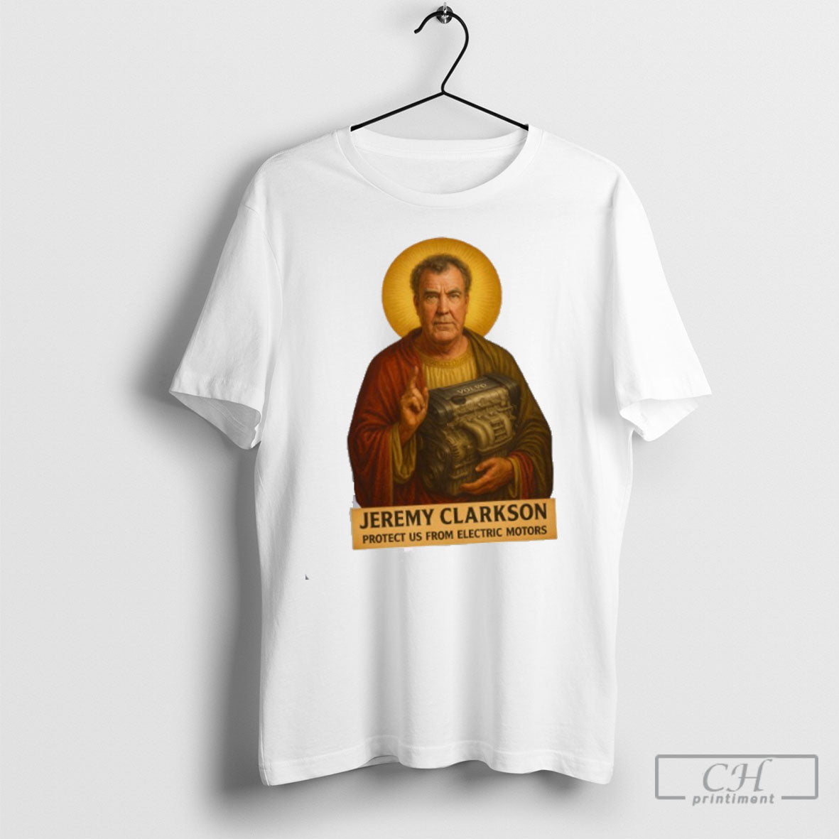 Jeremy Clarkson Protect Us From Electric Motors T Shirt Unisex T-shirt, Sweatshirt, Hoodie, Long Sleeve Tee - T-Shirt, Sweatshirt, Hoodie