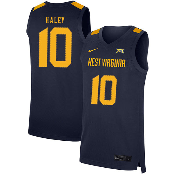 Jermaine Haley 10 Navy College Football Jersey football jersey product view 1
