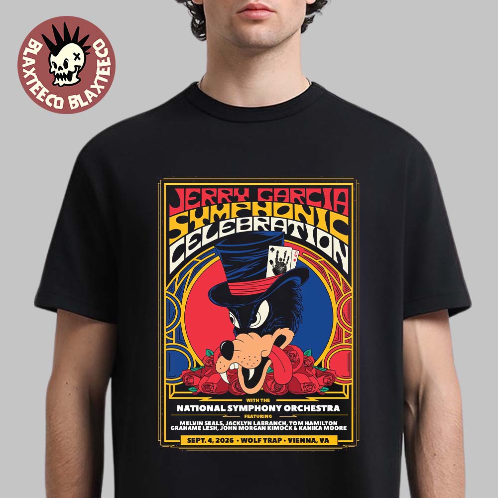 Jerry Garcia Symphonic Celebration With The National Symphony Orchestra In Vienna Virginia 2026 At Wolf Trap On September 4 2026 T-Shirt - T-Shirt, Sweatshirt, Hoodie