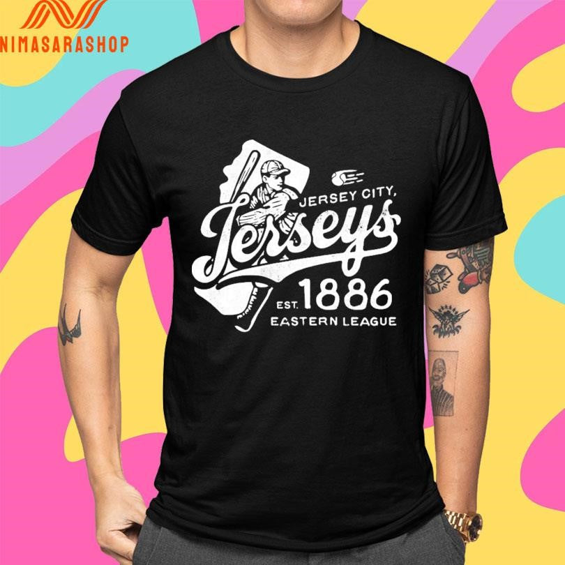 Jersey City Jerseys Est 1886 Eastern League Shirts sports jersey product view 4