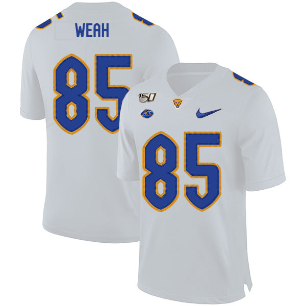 Jester Weah 85 White College Football Jersey football jersey product view 1