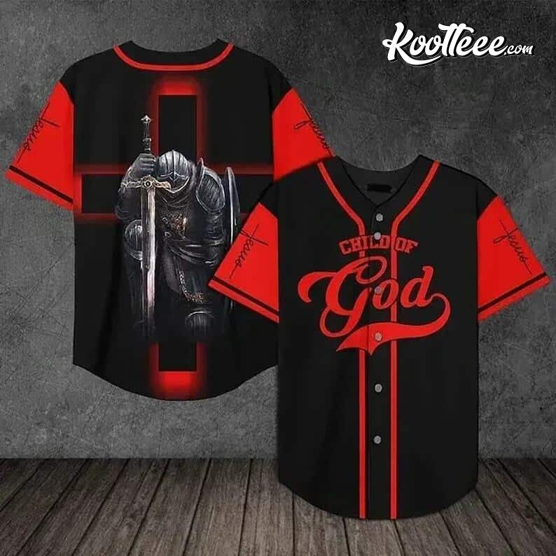 Jesus Child Of God Baseball Jersey baseball jersey product view 1