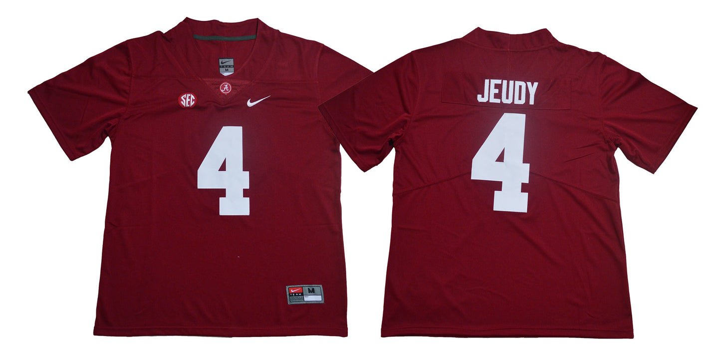 Jeudy 4 Legend Red College Football Jersey football jersey product view 1