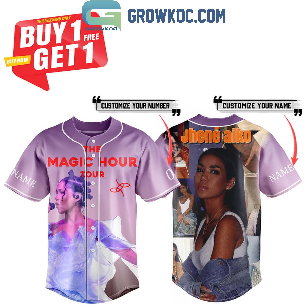 Jhene Aiko Triggered The Magic Hour Personalized Baseball Jersey baseball jersey product view 1