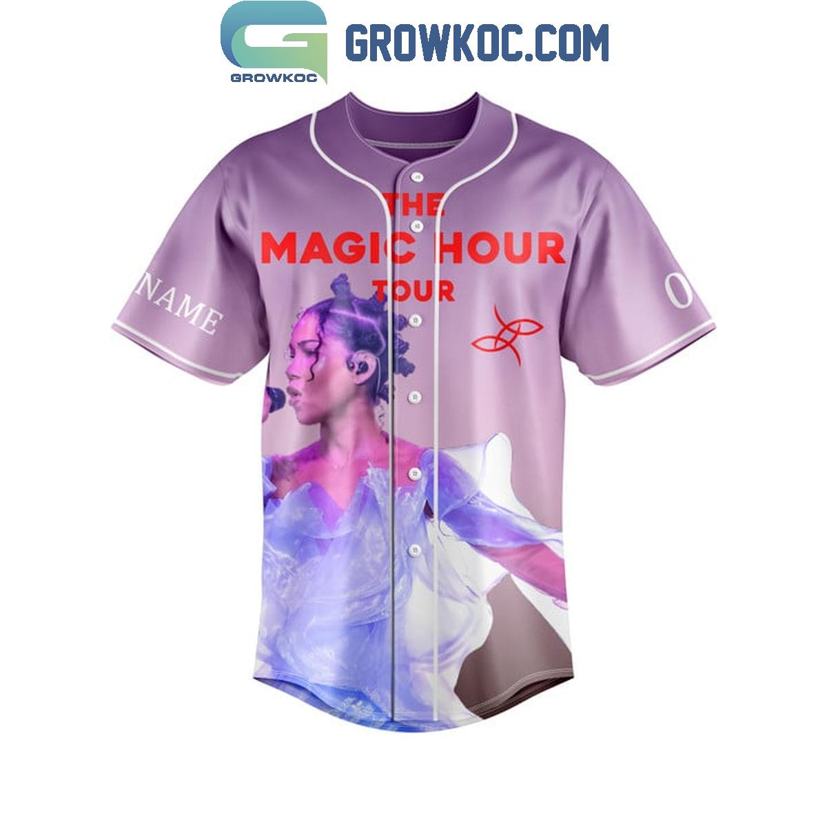Jhene Aiko Triggered The Magic Hour Personalized Baseball Jersey baseball jersey product view 2