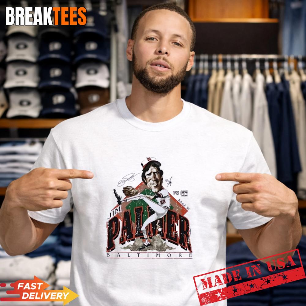Jim Palmer Baltimore Orioles Bruce Stark Signature T-Shirt Unisex T-shirt, Sweatshirt, Hoodie, Long Sleeve Tee - T-Shirt, Sweatshirt, Hoodie