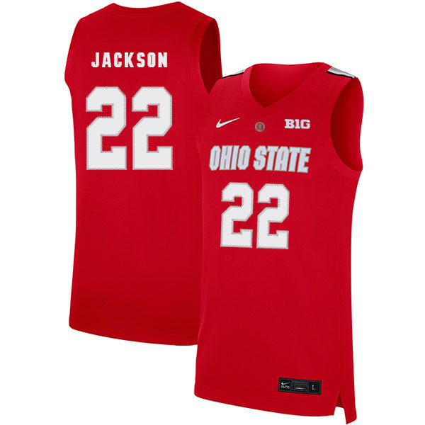 Jim Jackson 22 Scarlet College Football Jersey football jersey product view 1