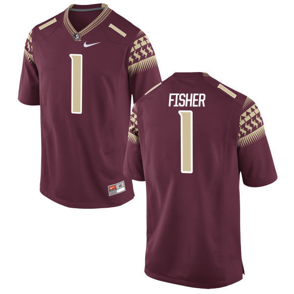 Jimbo Fisher 1 Burgundy College Football Jersey football jersey product view 1