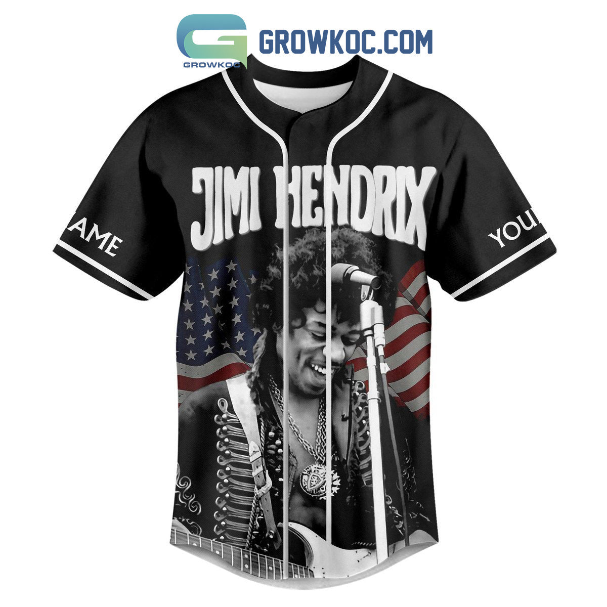 Jimi Hendrix I’m The One That’s Got To Die Personalized Baseball Jersey baseball jersey product view 2