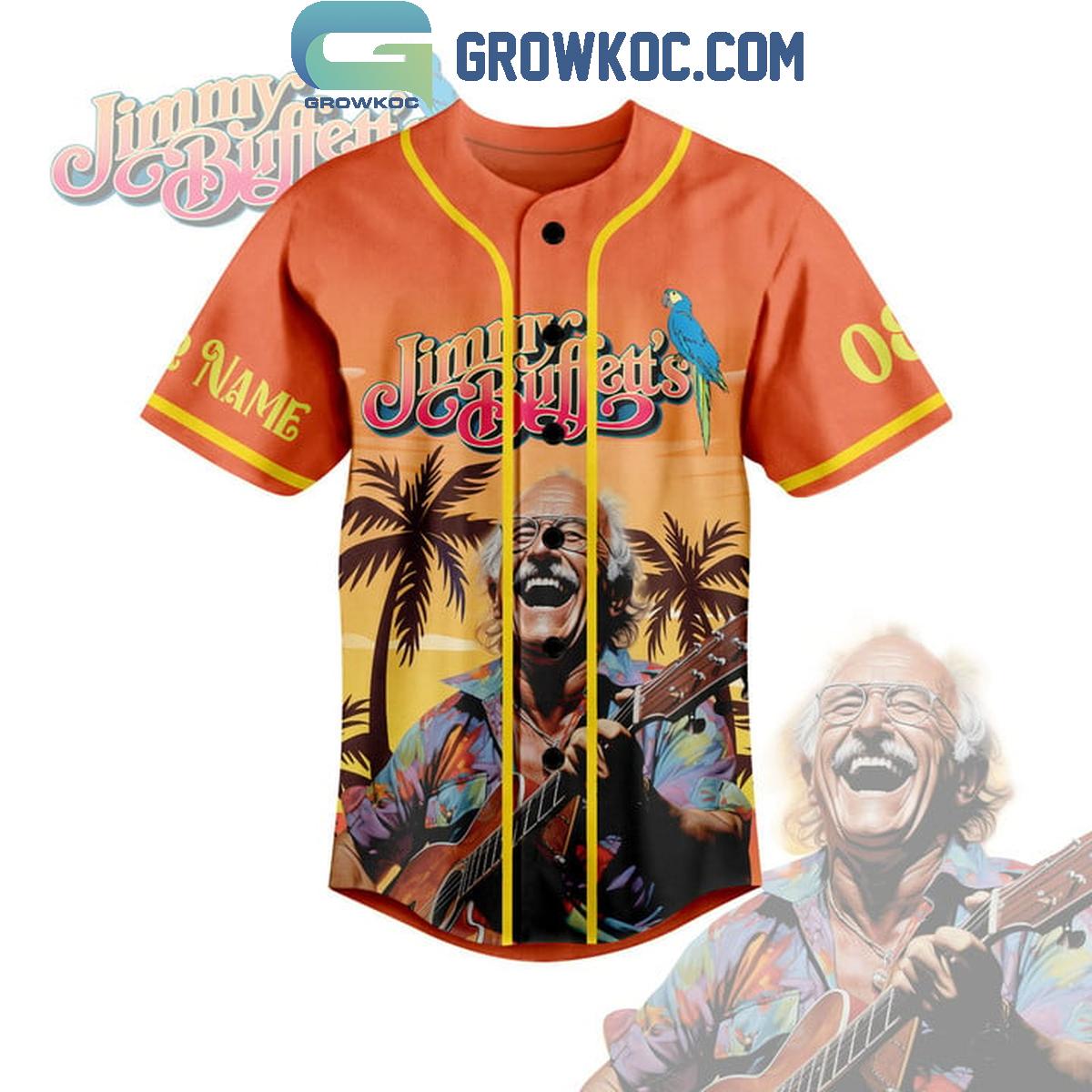 Jimmy Buffett It’s Five O’Clock 2024 Personalized Baseball Jersey baseball jersey product view 2