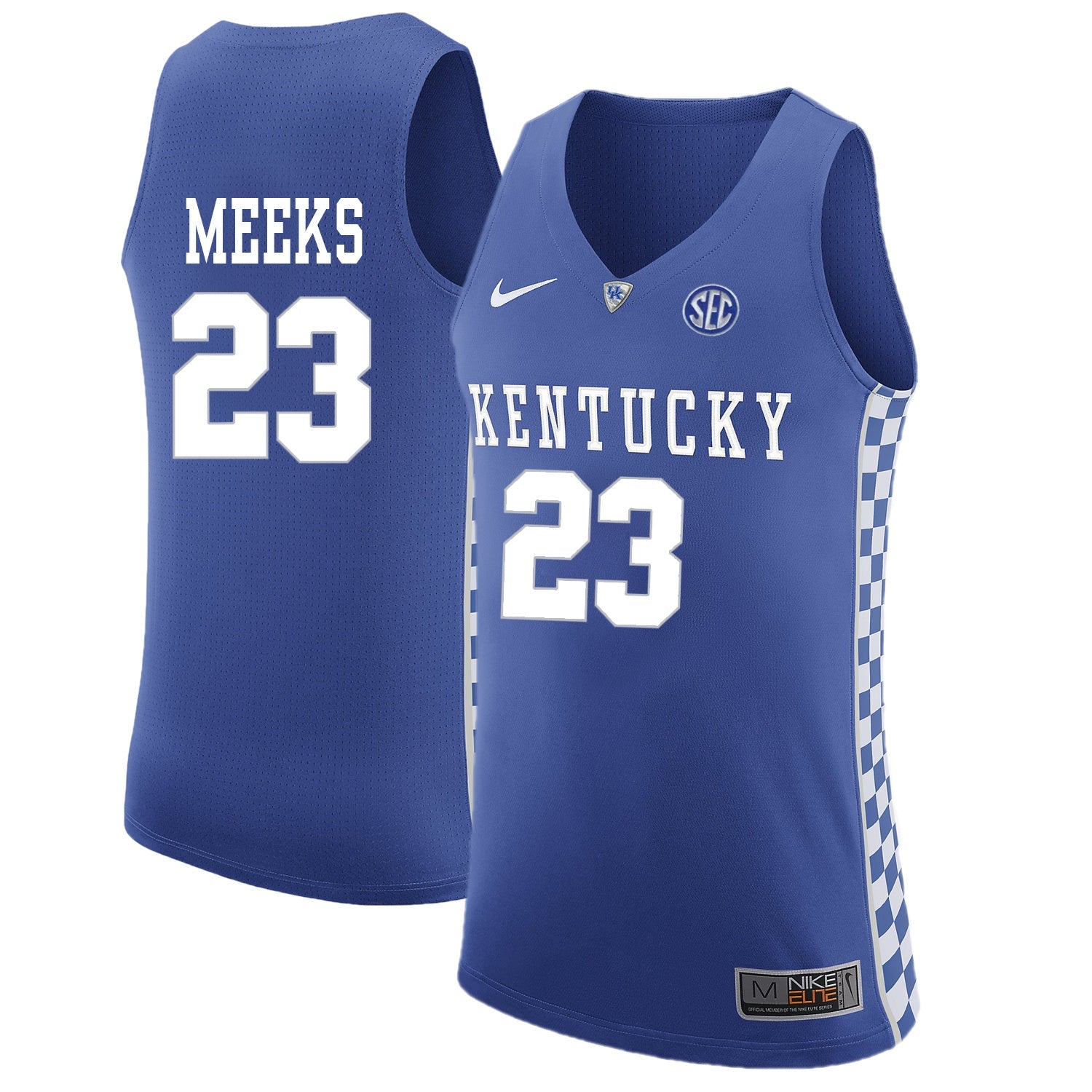 Jodie Meeks 23 Blue College Football Jersey football jersey product view 1
