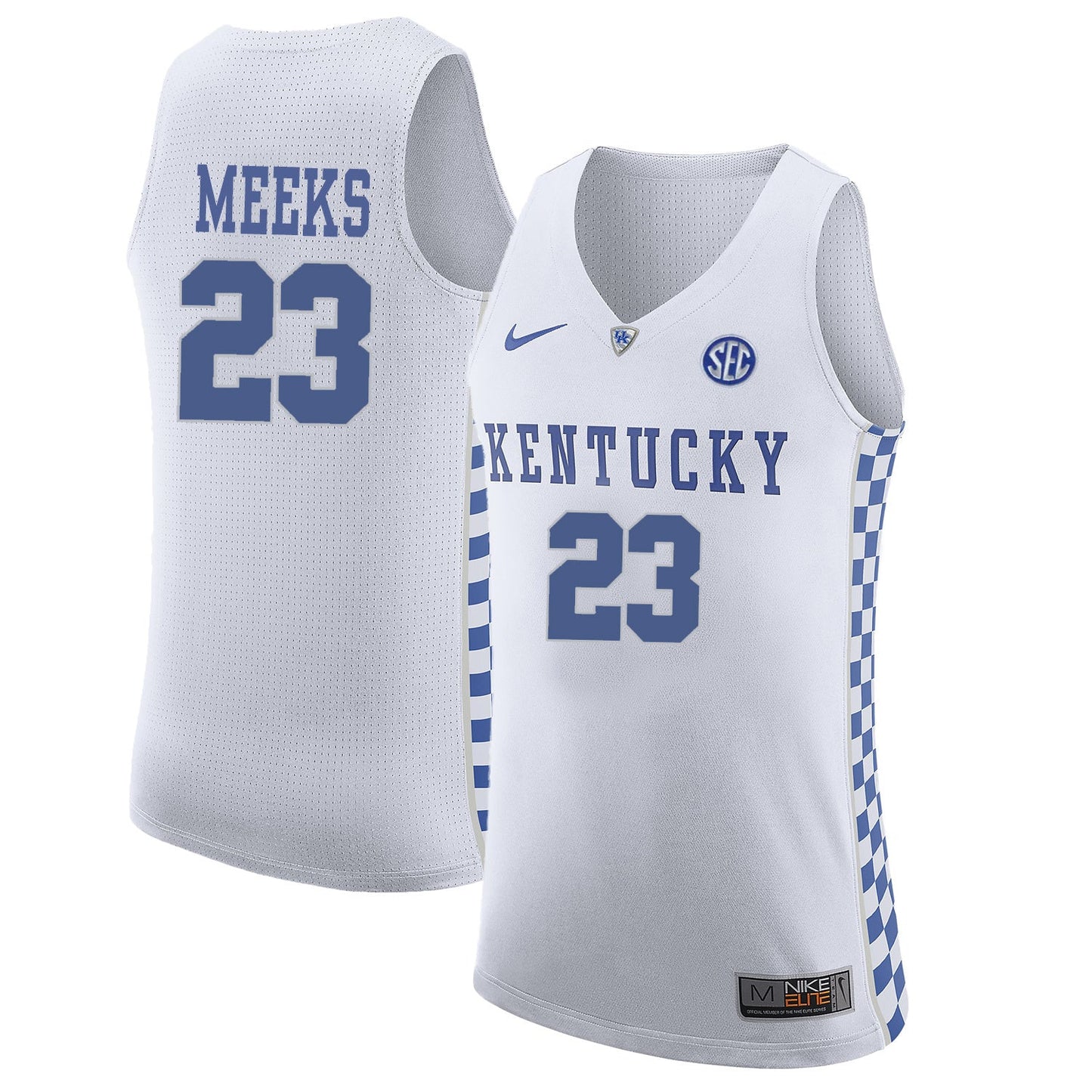 Jodie Meeks White College Football Jersey football jersey product view 1