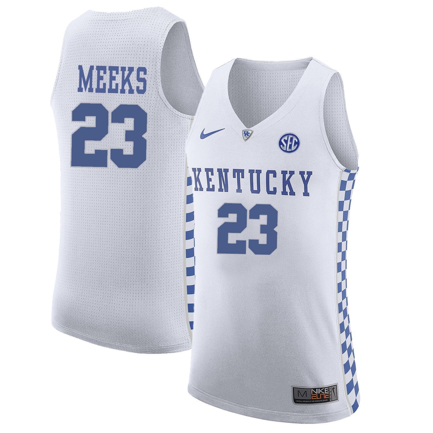 Jodie Meeks White .1jpg College Football Jersey football jersey product view 1