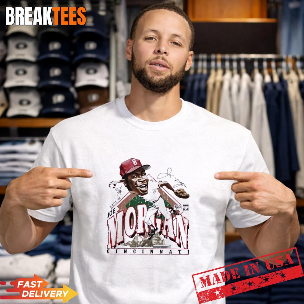 Joe Morgan Cincinnati Reds Bruce Stark Signature T-Shirt Unisex T-shirt, Sweatshirt, Hoodie, Long Sleeve Tee - T-Shirt, Sweatshirt, Hoodie