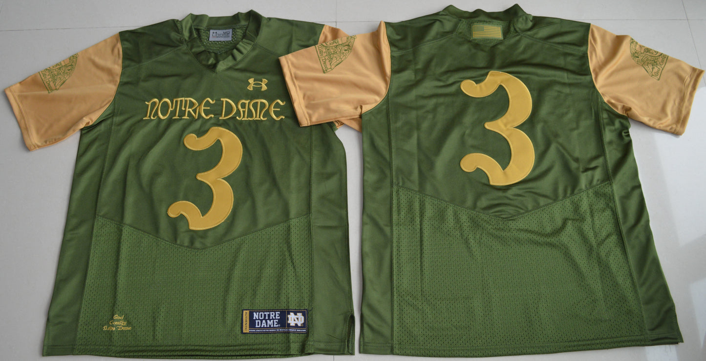 Joe Montana 3 Green 2016 Trefoil College Football Jersey football jersey product view 1