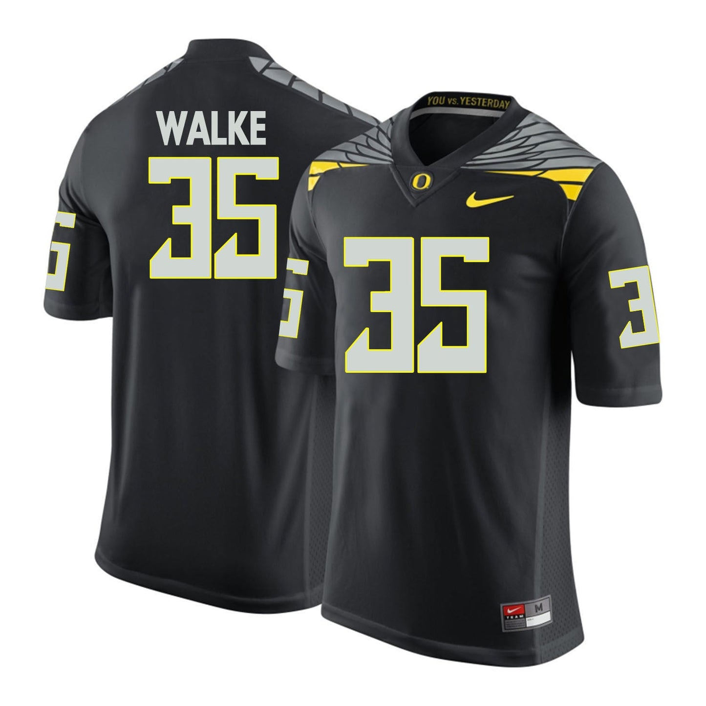Joe Walker 35 Black College Football Jersey football jersey product view 1