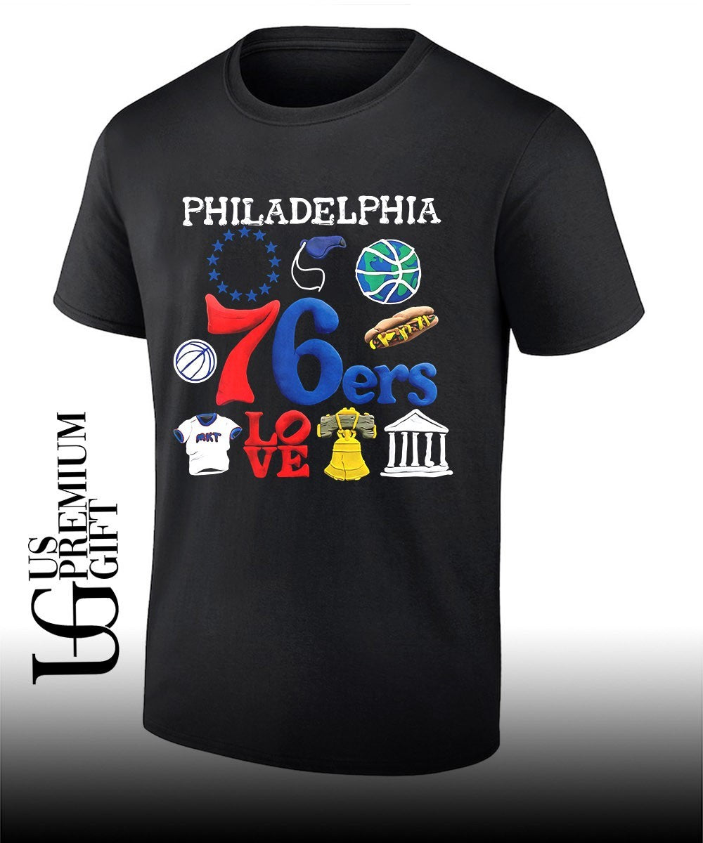 Joel Embiid wearing Philadelphia 76ers Claymation City shirt Unisex T-shirt, Sweatshirt, Hoodie, Long Sleeve Tee - T-Shirt, Sweatshirt, Hoodie