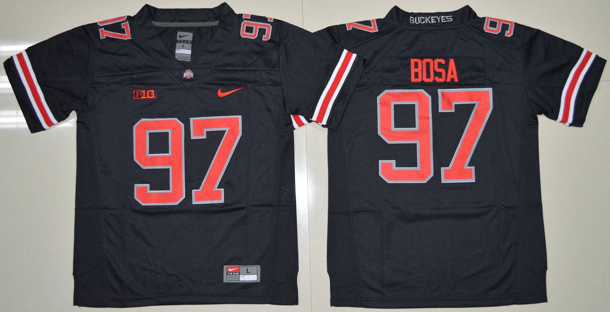 Joey Bosa 97 Lights Out Youth College Football Jersey football jersey product view 1