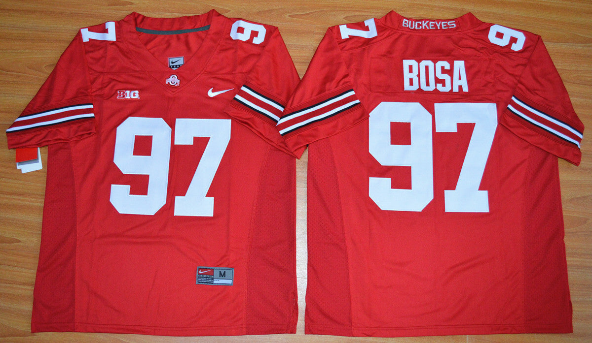 Joey Bosa 97 red 2015 College Football Jersey football jersey product view 1