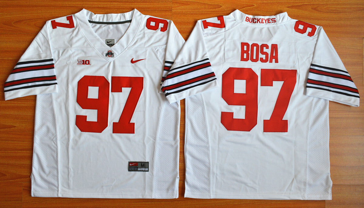 Joey Bosa 97 white 2015 College Football Jersey football jersey product view 1