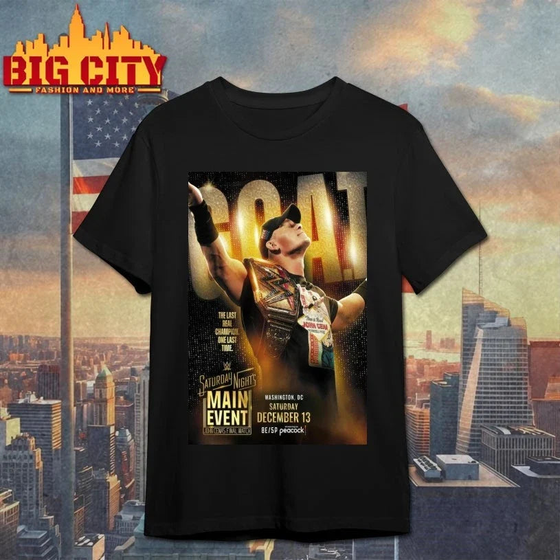 John Cena Saturday Night’s Main Event December 13 Poster shirt Unisex T-shirt, Sweatshirt, Hoodie, Long Sleeve Tee - T-Shirt, Sweatshirt, Hoodie