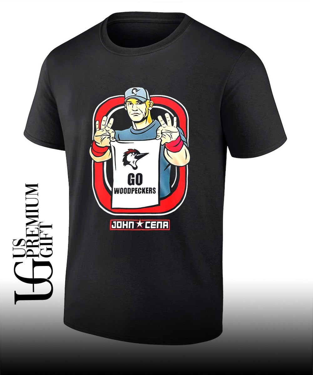 John Cena The Legend Fayetteville Woodpeckers 2026 shirt Unisex T-shirt, Sweatshirt, Hoodie, Long Sleeve Tee - T-Shirt, Sweatshirt, Hoodie