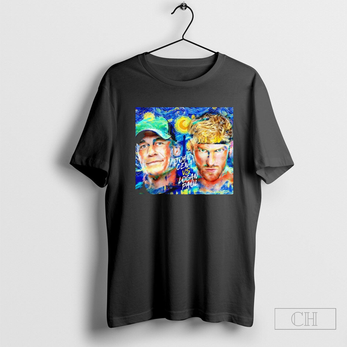 John Cena Vs Logan Paul The Starry Night Tee Unisex T-shirt, Sweatshirt, Hoodie, Long Sleeve Tee - T-Shirt, Sweatshirt, Hoodie