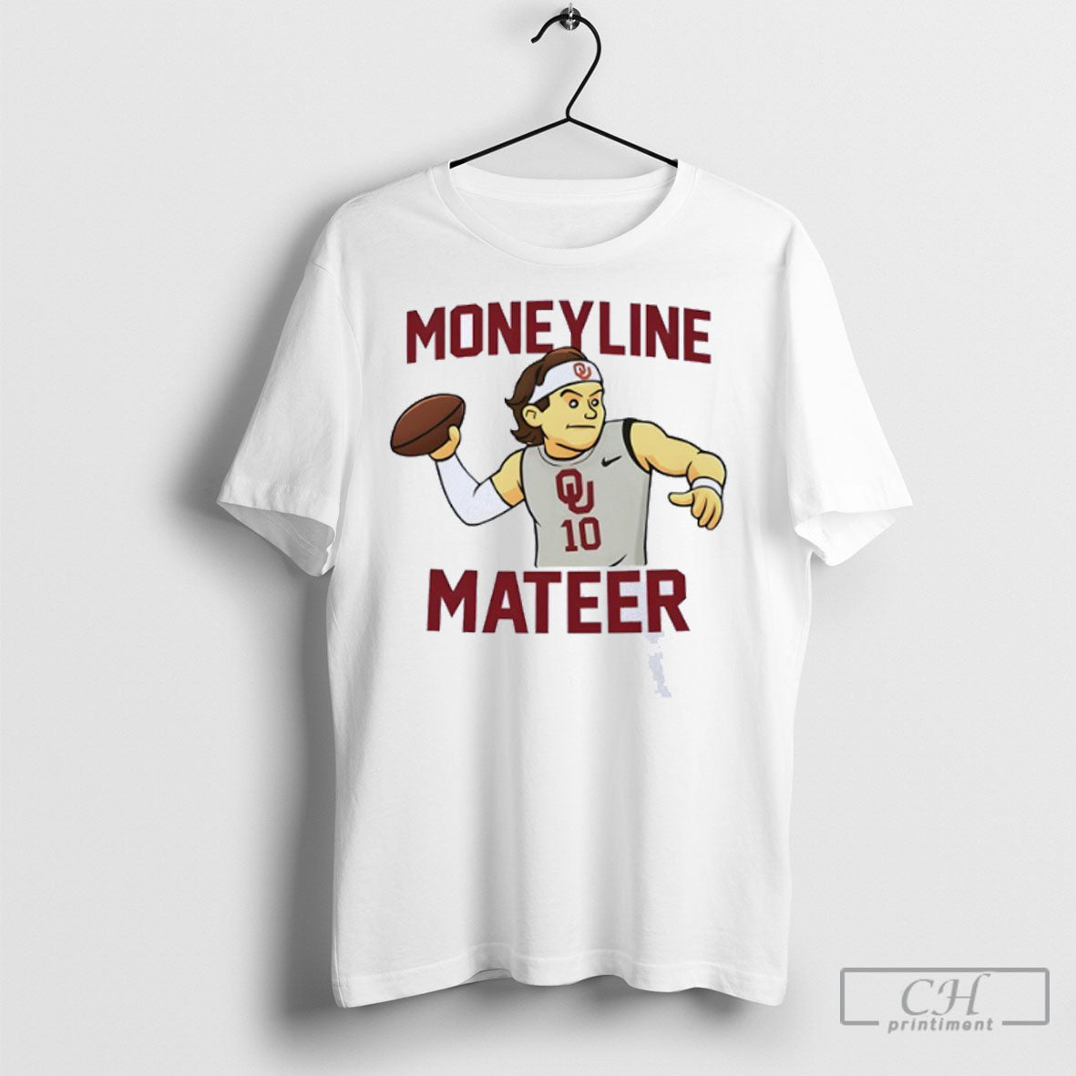 John Mateer Moneyline Mateer Football Shirt Unisex T-shirt, Sweatshirt, Hoodie, Long Sleeve Tee - T-Shirt, Sweatshirt, Hoodie