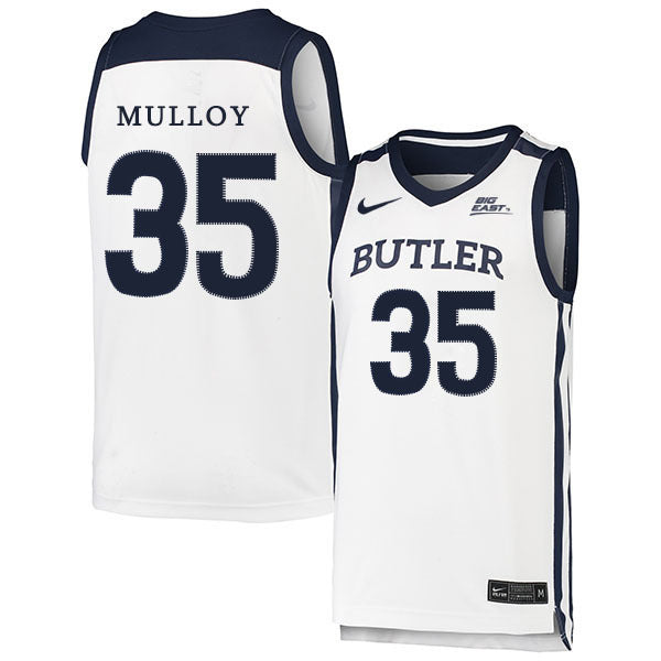 John-Michael Mulloy 35 White College Football Jersey football jersey product view 1