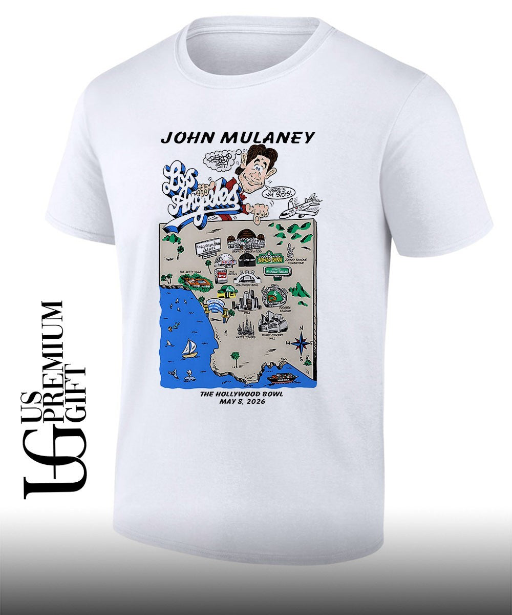 John Mulaney Los Angeles Hollywood Bowl 2026 shirt Unisex T-shirt, Sweatshirt, Hoodie, Long Sleeve Tee - T-Shirt, Sweatshirt, Hoodie