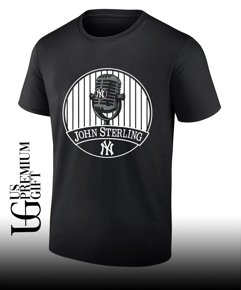 John Sterling Button New York Yankees memorial patch shirt Unisex T-shirt, Sweatshirt, Hoodie, Long Sleeve Tee - T-Shirt, Sweatshirt, Hoodie
